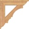 Ekena Millwork Balboa Traditional Smooth Bracket w/ Offset Brace, Western Red Cedar, 7 1/2"W x 32"D x 32"H BKT0806X32X32BOA01SWR - alternate 2